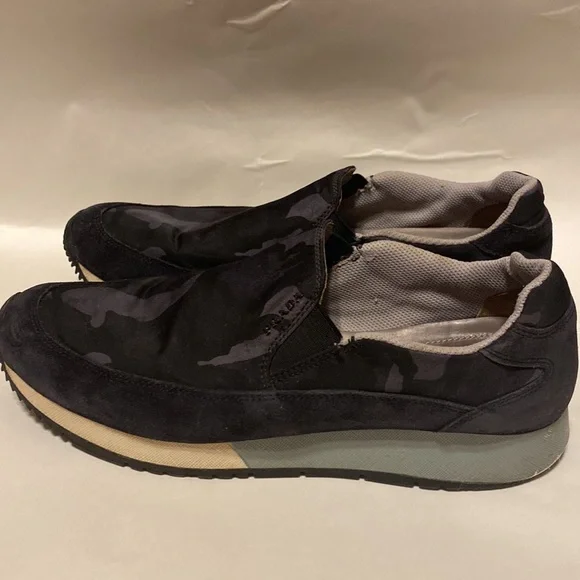 PRADA 3S 6094 MENS CAMO PRINT SHOES SIZE 38